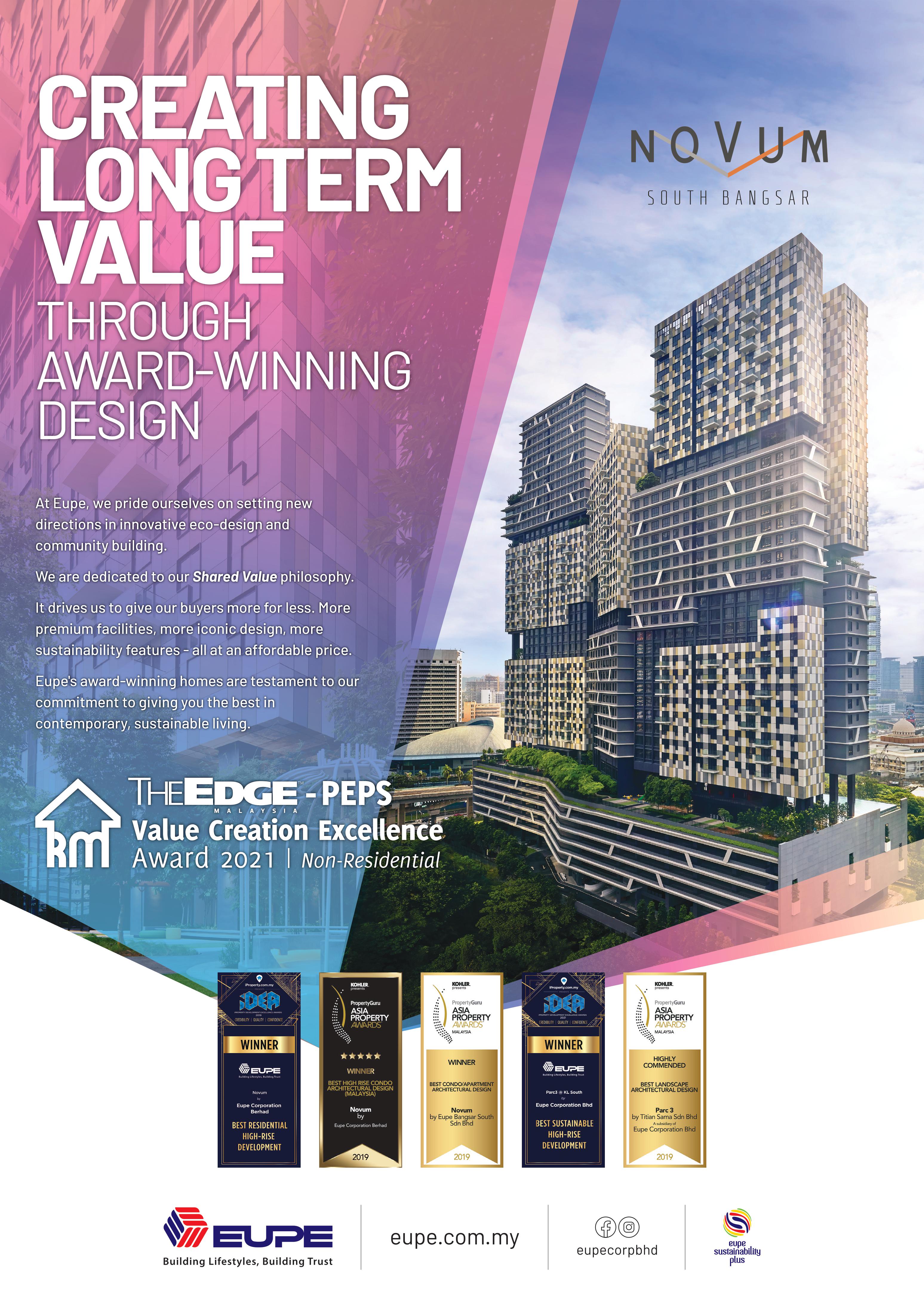 The Edge : Novum wins 2021 PEPS Value Creation Excellence Award
