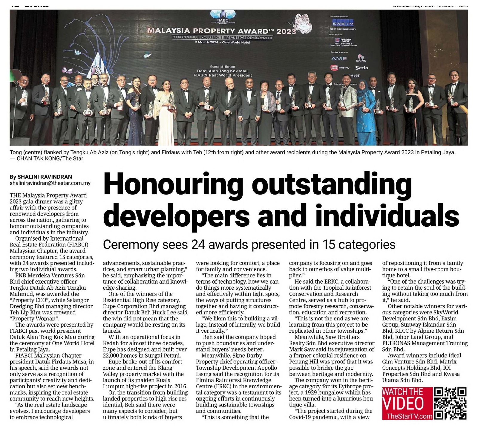 Honouring outstanding developers and individuals