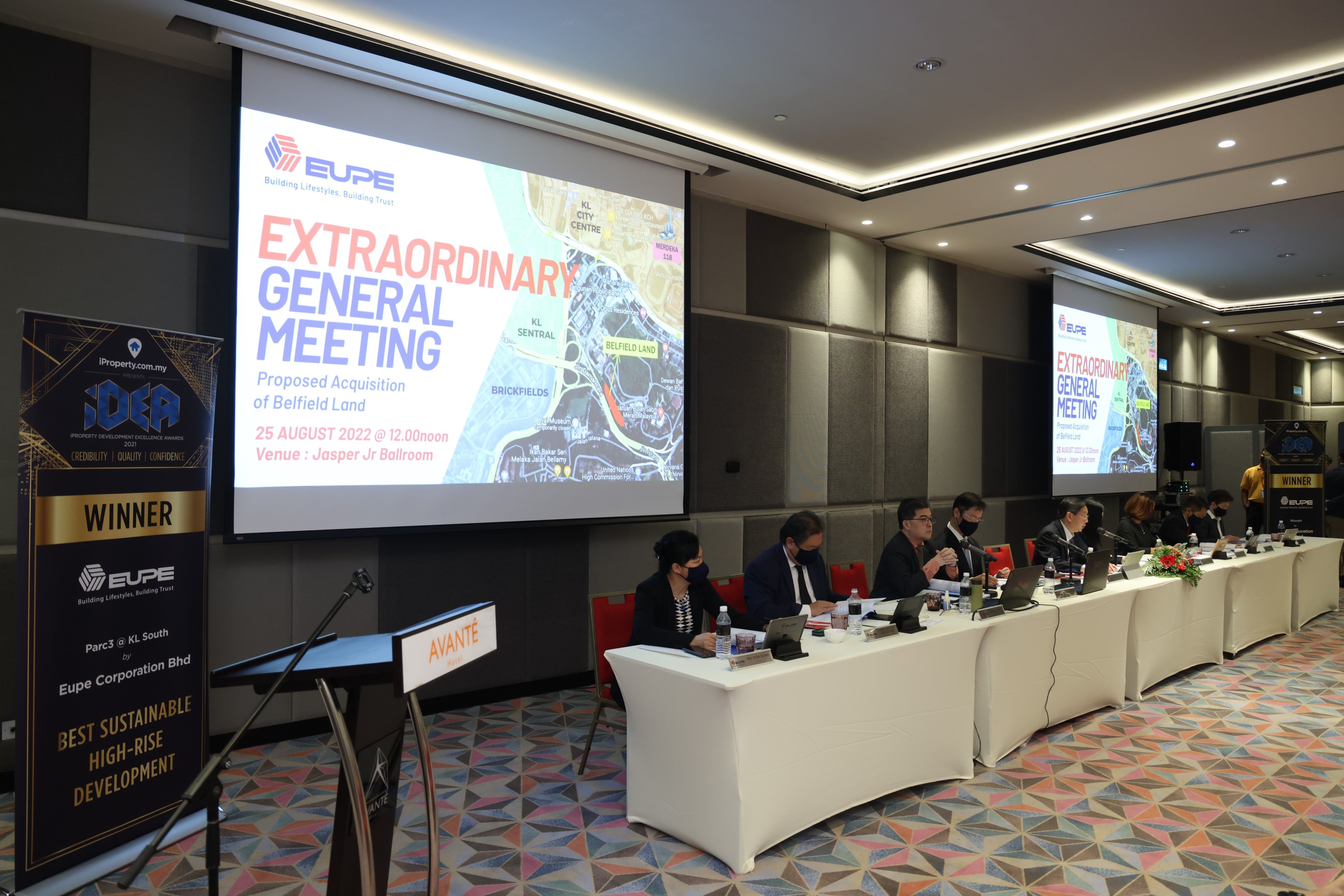 Eupe's Annual General Meeting and Extraordinary General Meeting